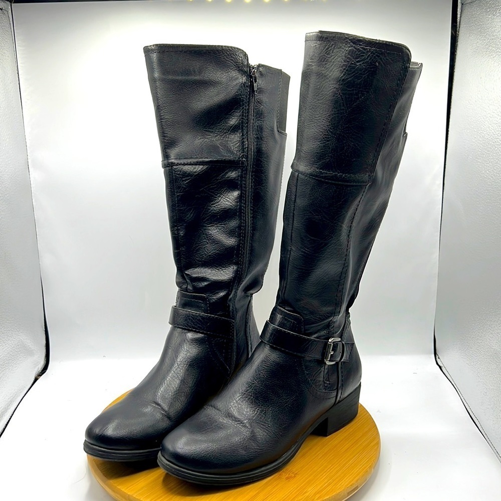 Croft and barrow h black boots size 11